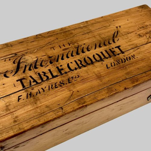 BOXED SET 'INTERNATIONAL TABLE CROQUET' FHAYRES LTD LONDON - ADDITIONAL PHOTO 2