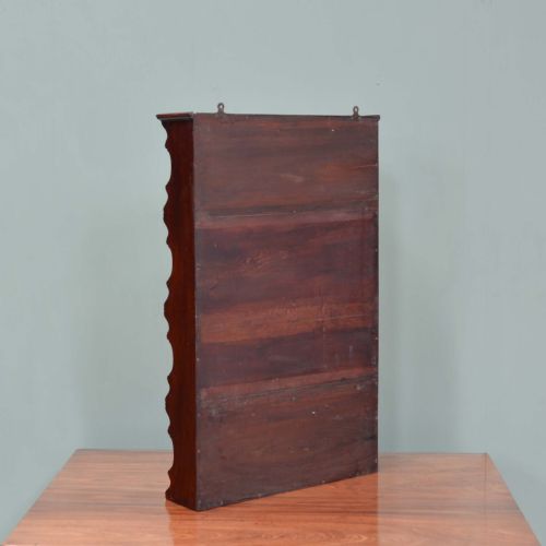 GEORGIAN MAHOGANY HANGING SHELVES - ADDITIONAL PHOTO 9