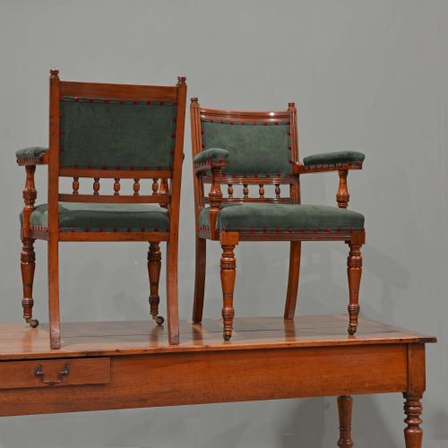 SCOTTISH 19TH CENTURY WALNUT ARMCHAIRS BY J T SCOTT EDINBURGH - ADDITIONAL PHOTO 10