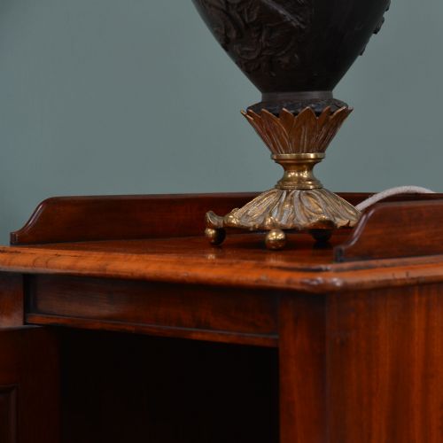 19TH CENTURY MAHOGANY BEDSIDE CABINET BY HOLLAND SONS - ADDITIONAL PHOTO 3
