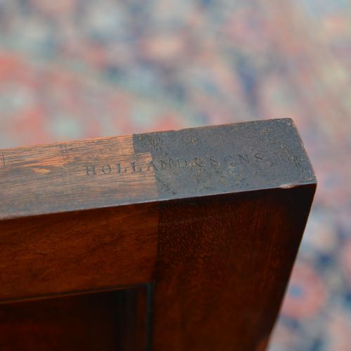 19TH CENTURY MAHOGANY BEDSIDE CABINET BY HOLLAND SONS - ADDITIONAL PHOTO 7