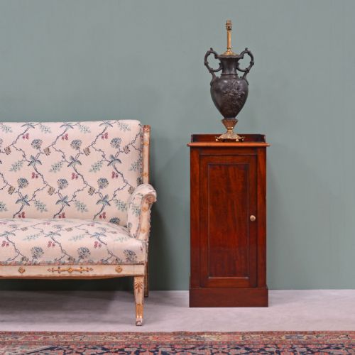 19TH CENTURY MAHOGANY BEDSIDE CABINET BY HOLLAND SONS - ADDITIONAL PHOTO 8