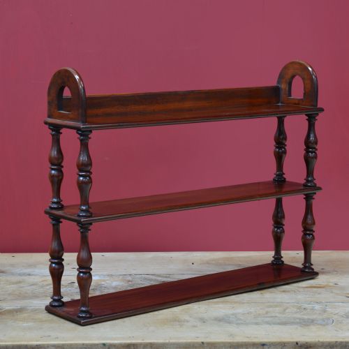 19TH CENTURY PORTABLE MAHOGANY BOOKSHELVES - ADDITIONAL PHOTO 1