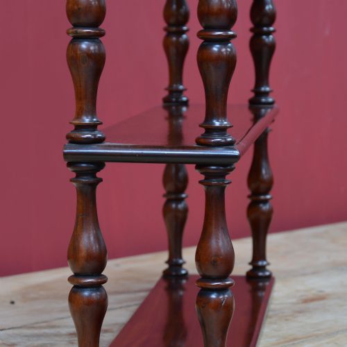19TH CENTURY PORTABLE MAHOGANY BOOKSHELVES - ADDITIONAL PHOTO 2