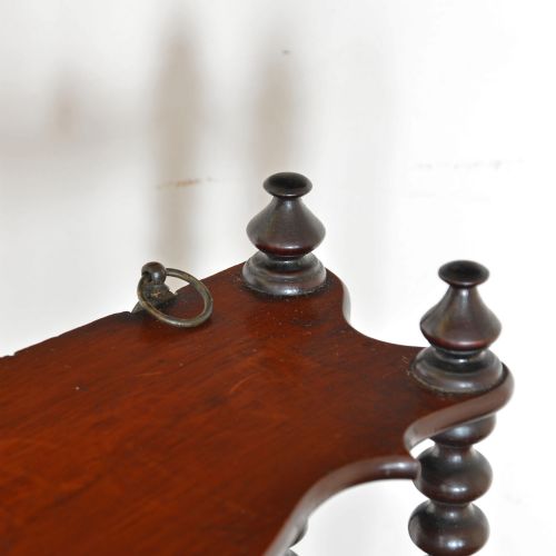 19TH CENTURY MAHOGANY BOBBIN SHELVES - ADDITIONAL PHOTO 3
