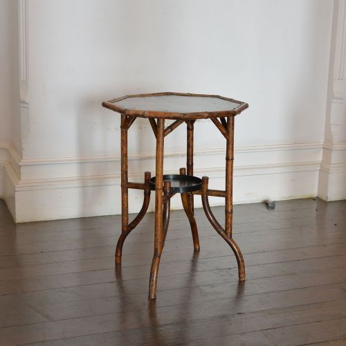 19TH CENTURY ENGLISH BAMBOO LACQUERED TABLE - ADDITIONAL PHOTO 1