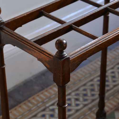 EDWARDIAN WALNUT UMBRELLA STAND - ADDITIONAL PHOTO 1