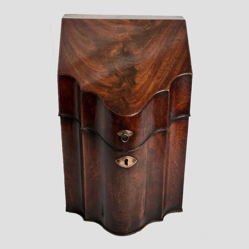 SHERATON MAHOGANY KNIFE BOX - ADDITIONAL PHOTO 1