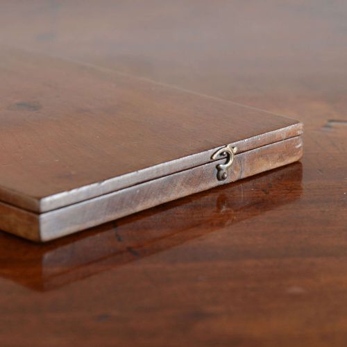 PORTABLE WALNUT CAMPAIGN KIT SHAVING MIRROR - ADDITIONAL PHOTO 2