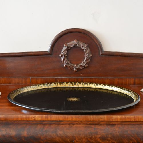 A 19TH CENTURY REGENCY OVAL TOLEWARE TRAY - ADDITIONAL PHOTO 1