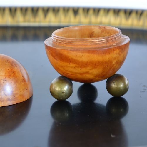 20TH CENTURY ART DECO KARELIAN BIRCH STRING BALL - ADDITIONAL PHOTO 5