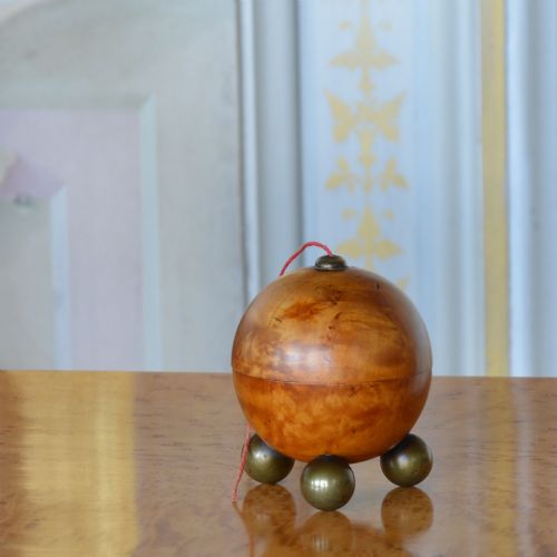 20TH CENTURY ART DECO KARELIAN BIRCH STRING BALL - ADDITIONAL PHOTO 10