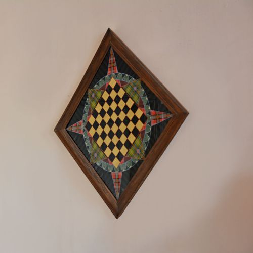 SCOTTISH REVERSE GLASS PAINTED GAMES BOARD - ADDITIONAL PHOTO 2