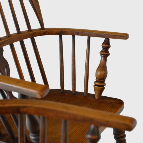 A PAIR OF ASH AND ELM LOWBACK WINDSOR CHAIRS - ADDITIONAL PHOTO 8