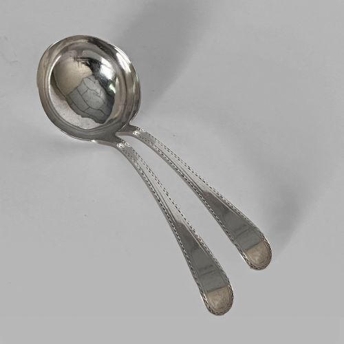 Pair of 18th Century Hester Bateman Silver Ladles, 1781