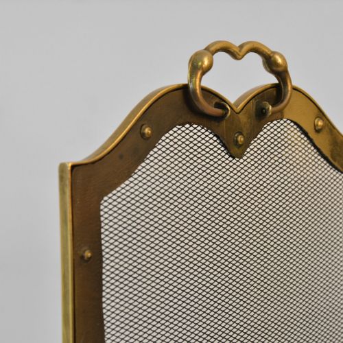 SMALL TRIPARTITE FOLDING BRASS SPARK GUARD - ADDITIONAL PHOTO 4