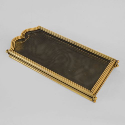 SMALL TRIPARTITE FOLDING BRASS SPARK GUARD - ADDITIONAL PHOTO 6