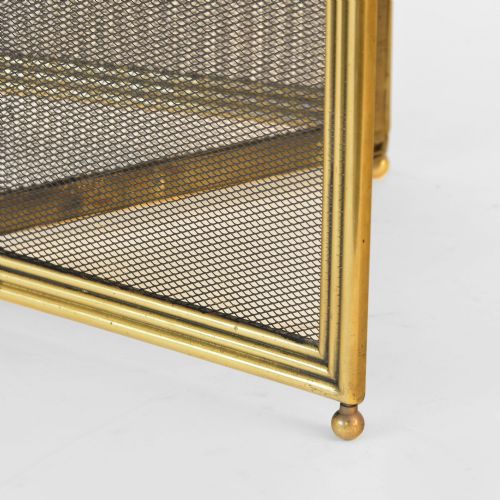 SMALL TRIPARTITE FOLDING BRASS SPARK GUARD - ADDITIONAL PHOTO 9