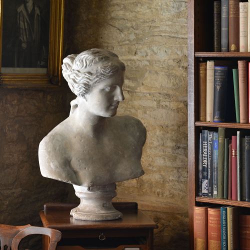 19TH CENTURY PLASTER BUST OF VENUS DE MILO