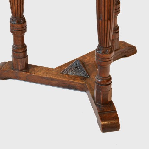 GOTHIC OAK TREFOIL TABLE - ADDITIONAL PHOTO 2