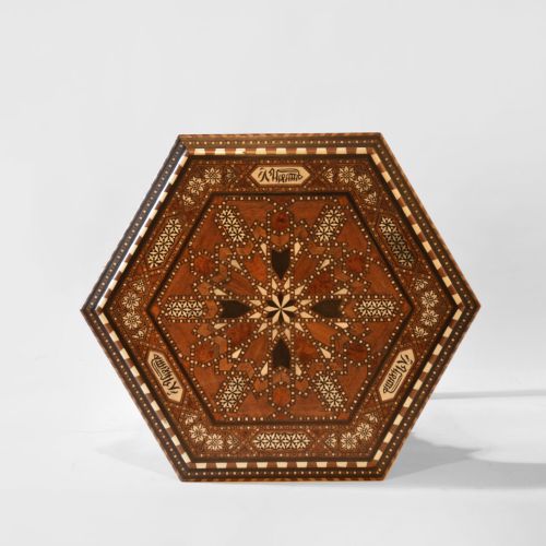 HEXAGONAL DAMASCUS TABLE - ADDITIONAL PHOTO 1