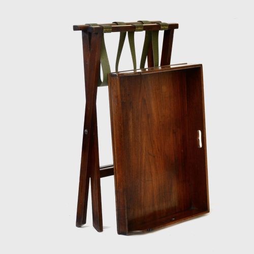 18TH CENTURY GEORGIAN MAHOGANY BUTLER'S TRAY ON STAND - ADDITIONAL PHOTO 2
