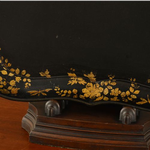 A REGENCY PAPIER MACH TRAY - ADDITIONAL PHOTO 2