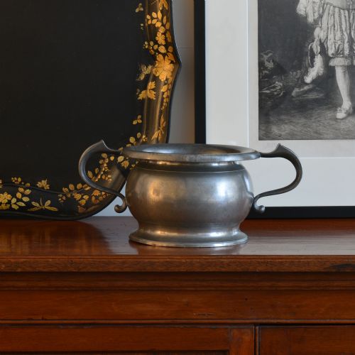 SCOTTISH GEORGIAN PEWTER CHAMBER POT BY WSCOTT OF EDINBURGH - ADDITIONAL PHOTO 1