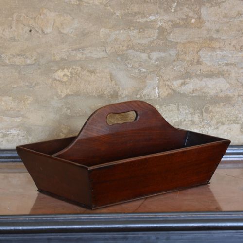 GEORGIAN MAHOGANY CUTLERY TRAY - ADDITIONAL PHOTO 1