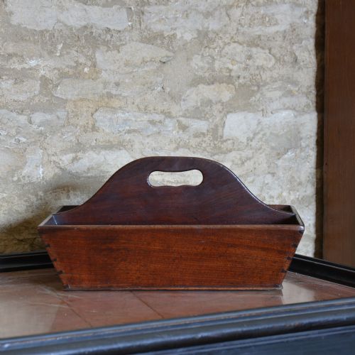 GEORGIAN MAHOGANY CUTLERY TRAY - ADDITIONAL PHOTO 2
