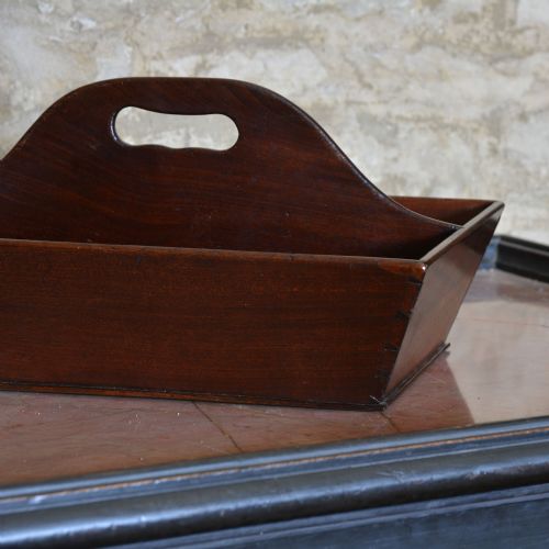GEORGIAN MAHOGANY CUTLERY TRAY - ADDITIONAL PHOTO 5
