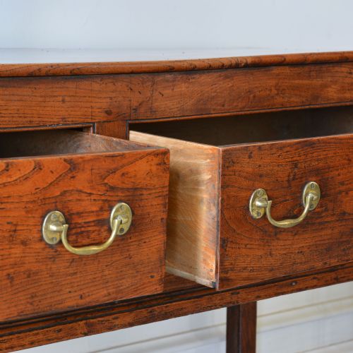 GEORGIAN ELM DRESSER BASE - ADDITIONAL PHOTO 10