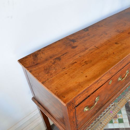 GEORGIAN ELM DRESSER BASE - ADDITIONAL PHOTO 13