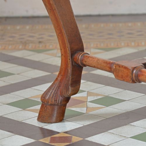 19TH CENTURY CONTINENTAL WALNUT STOOL - ADDITIONAL PHOTO 4