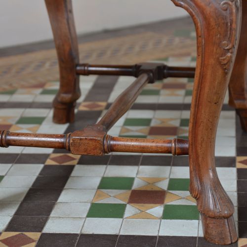 19TH CENTURY CONTINENTAL WALNUT STOOL - ADDITIONAL PHOTO 5