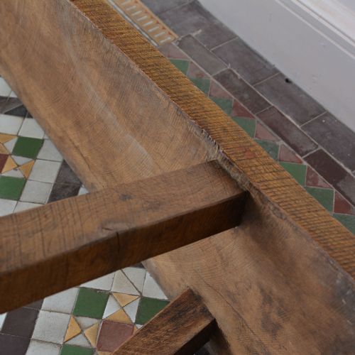 19TH CENTURY WELSH OAK PIG BENCH - ADDITIONAL PHOTO 10