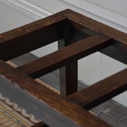 EDWARDIAN OAK LUGGAGE RACK - ADDITIONAL PHOTO 5