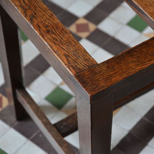 EDWARDIAN OAK LUGGAGE RACK - ADDITIONAL PHOTO 8