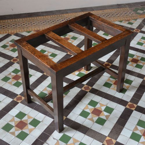 EDWARDIAN OAK LUGGAGE RACK - ADDITIONAL PHOTO 9
