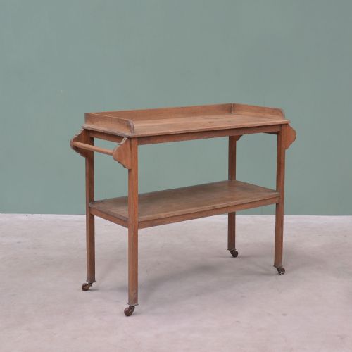 Early 20th Century Oak Serving Trolley