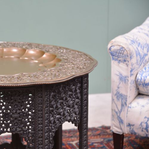 ANGLO INDIAN HOSHIARPUR TRAY TOP TABLE - ADDITIONAL PHOTO 1