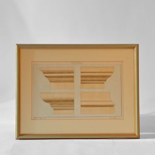 Italian Architects Watercolour Drawing