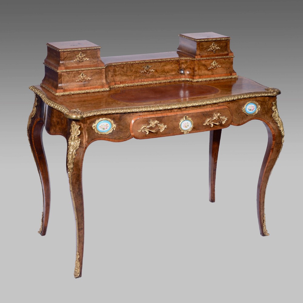 Louis XV1 style bureau plat desk by Edwards & Roberts, London
