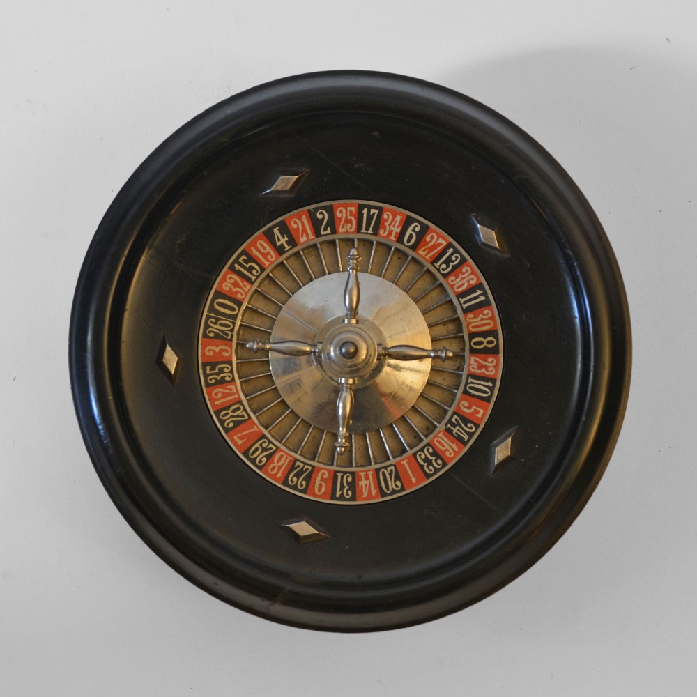 French art deco roulette wheel, by J.A.L.