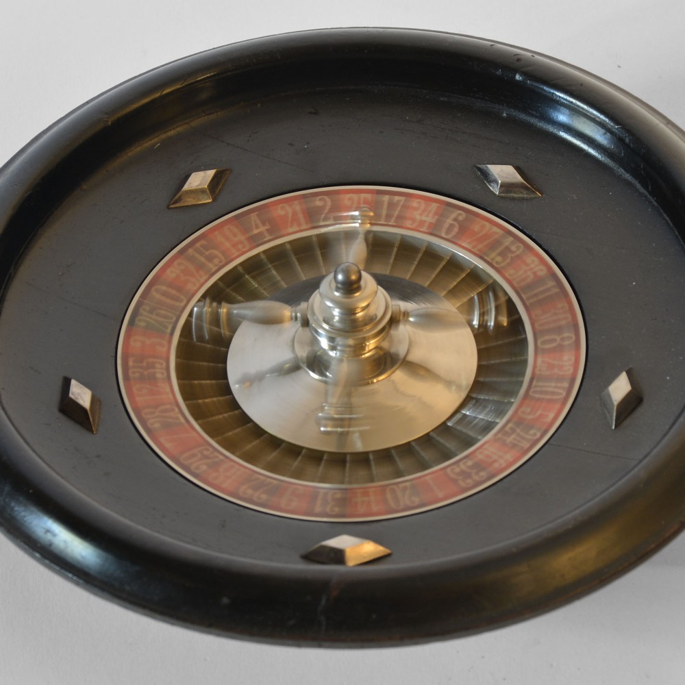 French art deco roulette wheel, by J.A.L. View IV