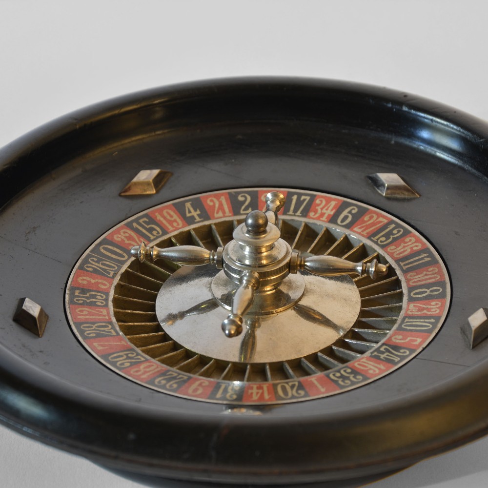 French art deco roulette wheel, by J.A.L. View V