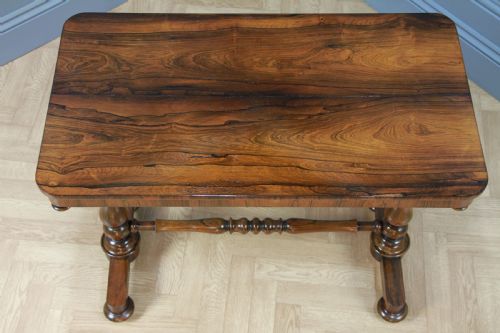 fig 1. Antique Georgian William IV Rosewood Turned Hall Sofa Side Lamp Plant Table 1830