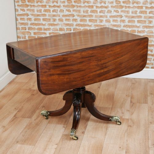 Antique Original Regency Georgian Mahogany Pembroke Breakfast / Dining Table