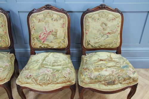 fig 1. Set of 4 Unrestored Original Louis Philippe I French Rosewood Dining Chairs Museum Display Piece