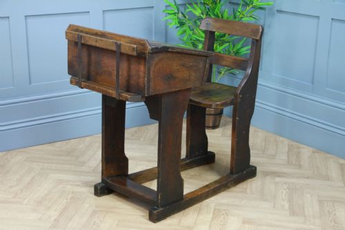 fig 2. Original Antique Victorian 19th Century Children’s School Slider Desk & Chair